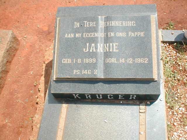 KRUGER Jannie 1899-1962