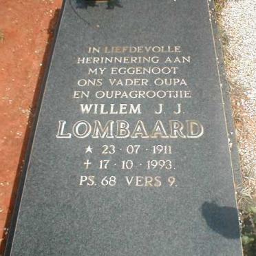 LOMBAARD Willem J.J. 1911-1993