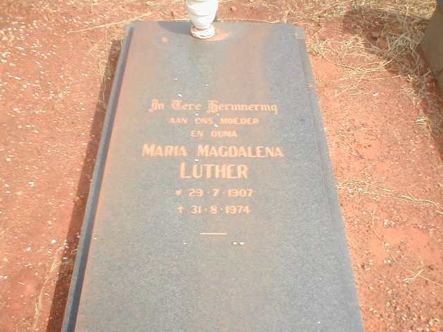 LUTHER Maria Magdalena 1907-1974