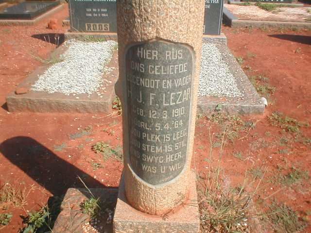 LEZAR H.J.F. 1910-[19]64