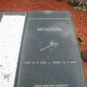 MOUTON Anna Maria Magdalena 1922-2004