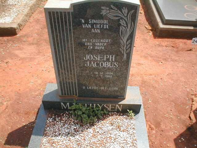 MATTHYSEN Joseph Jacobus 1904-1960