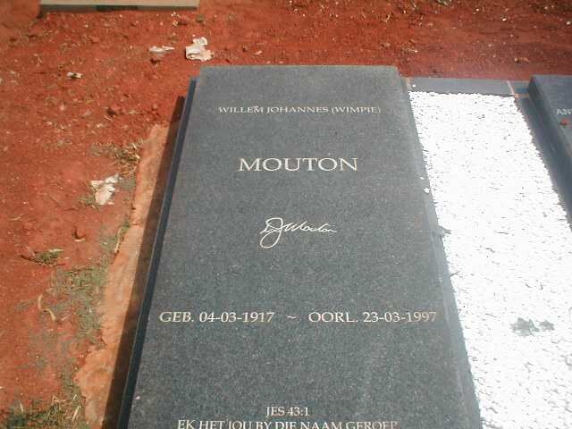 MOUTON Willem Johannes 1917-1997