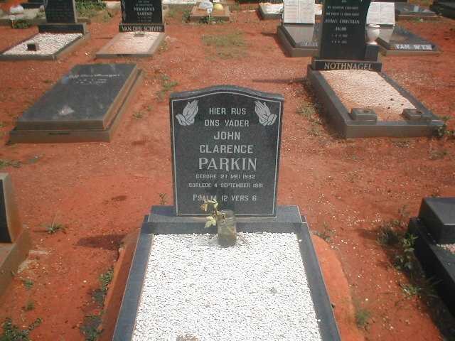PARKIN John Clarence 1932-198?