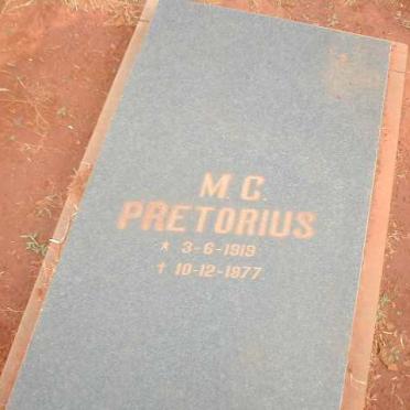 PRETORIUS M. C. 1919-1977