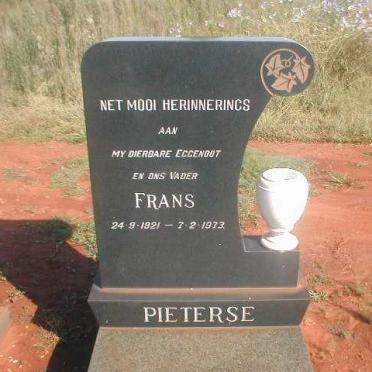 PIETERSE Frans 1921-1973