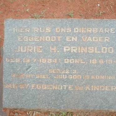 PRINSLOO Jurie H. 1884-1943