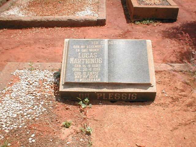 PLESSIS Lucas Marthinus, du 1889-1961
