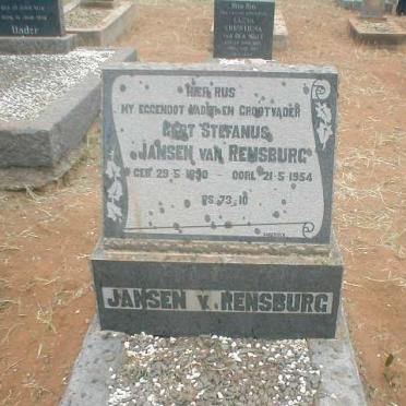 RENSBURG Gert Stefanus, Jansen van 1890-1954
