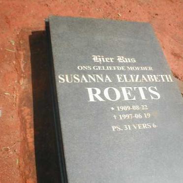 ROETS Susanna Elizabeth 1909-1997