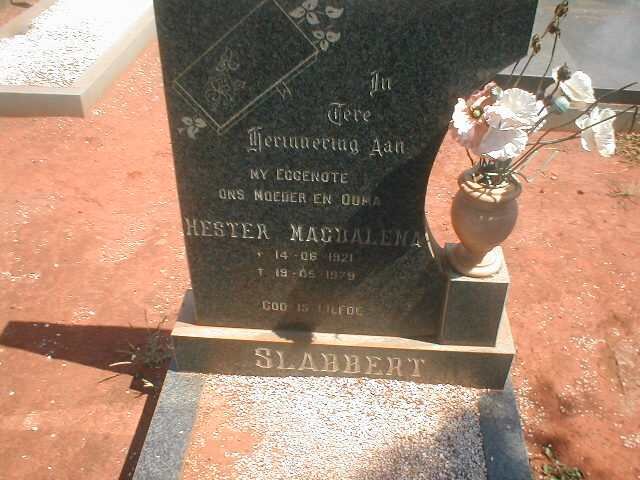 SLABBERT Hester Magdalena 1921-1979