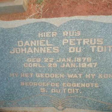 TOIT Daniel Petrus Johannes, du 1879–1947