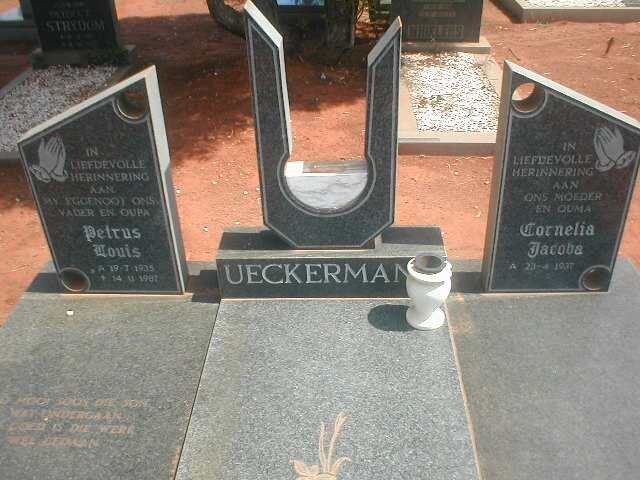 UECKERMAN Petrus Louis 1935-1987 &amp; Cornelia Jacoba 1937-