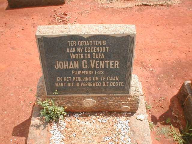 VENTER Johan G.