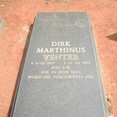 VENTER Dirk Marthinus 1959-1992
