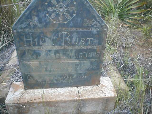 VENTER Jan Sarel Marthinus 1921-1926