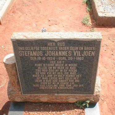 VILJOEN Stefanus Johannes 1924-1960