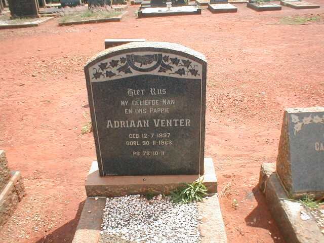 VENTER Adriaan 1897-1963