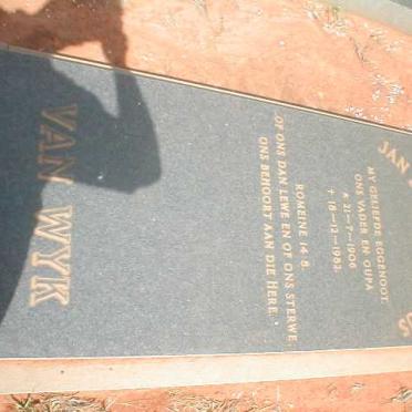 WYK Jan Sarel Martinus, van 1906-1982