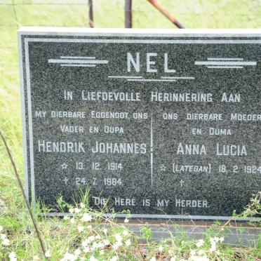 NEL Hendrik Johannes 1914-1984 &amp; Anna Lucia LATEGAN 1924-