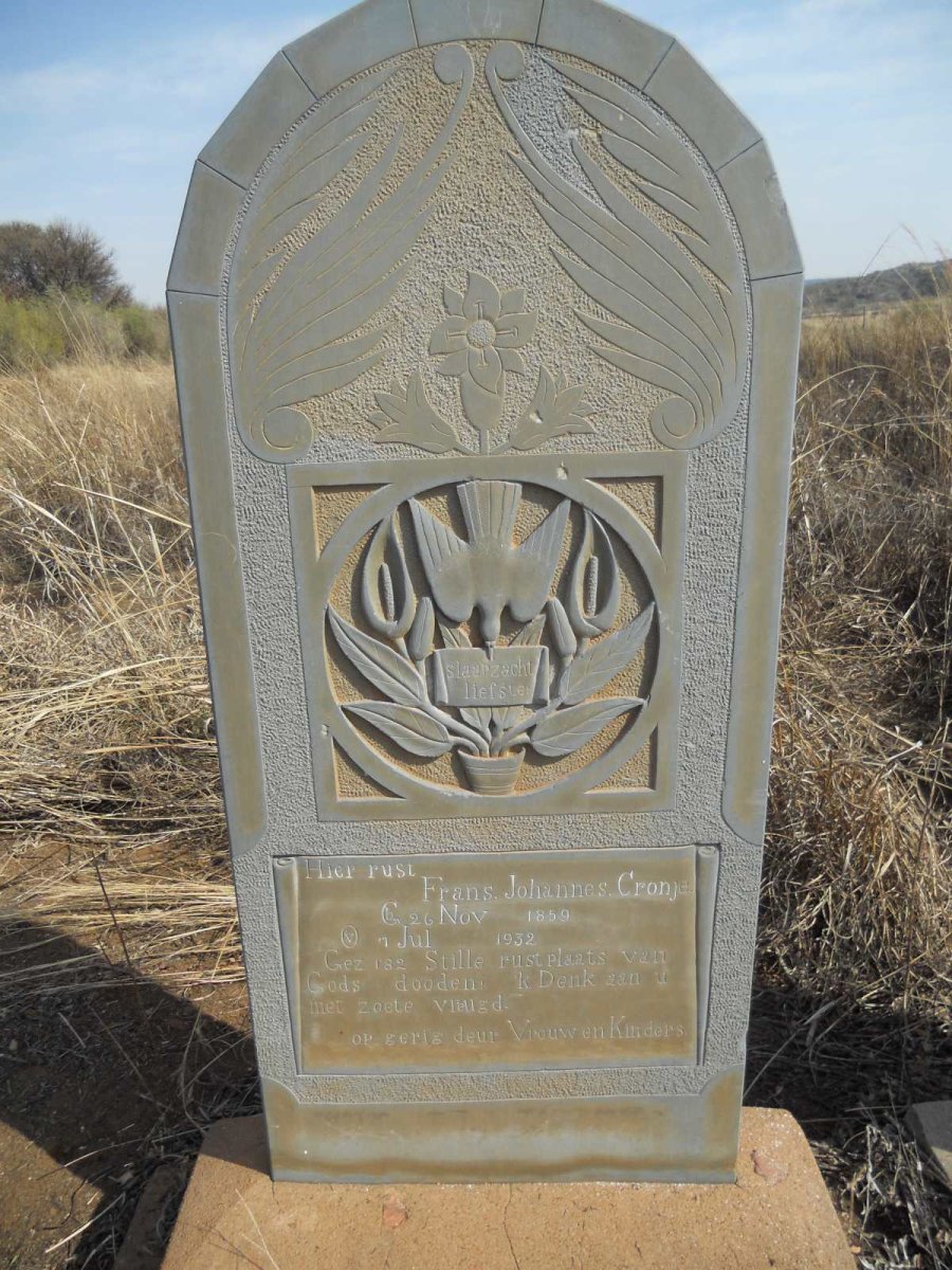 CRONJE Frans Johannes 1859-1932