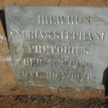 PRETORIUS Andrias Stephanus 1924-1926