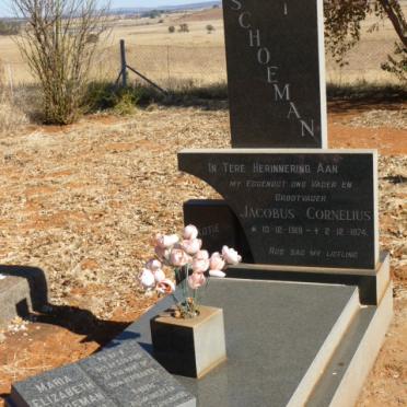 SCHOEMAN Jacobus Cornelius 1919-1974 &amp; Maria Elizabeth 1927-2003