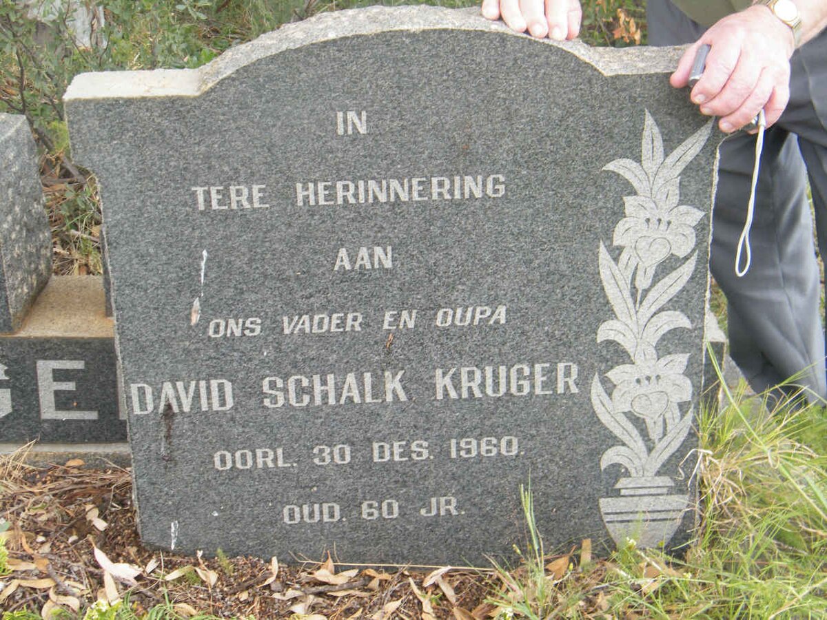 KRUGER David Schalk -1960