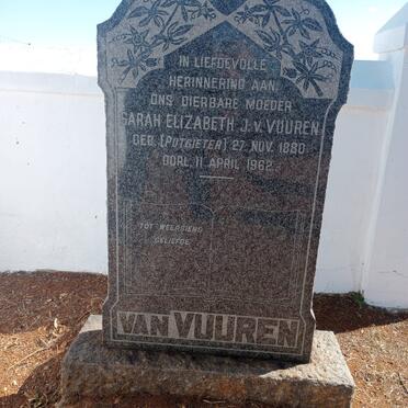 VUUREN Sarah Elizabeth, J. v. nee POTGIETER 1880-1962