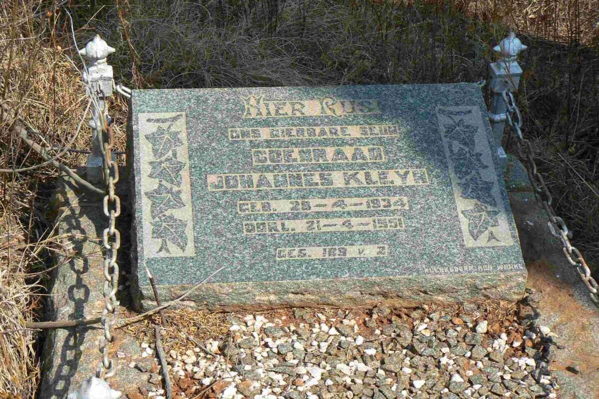 KLEYN Coenraad Johannes 1934-1951