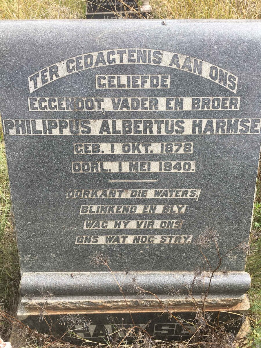 HARMSE Philippus Albertus 1878-1940
