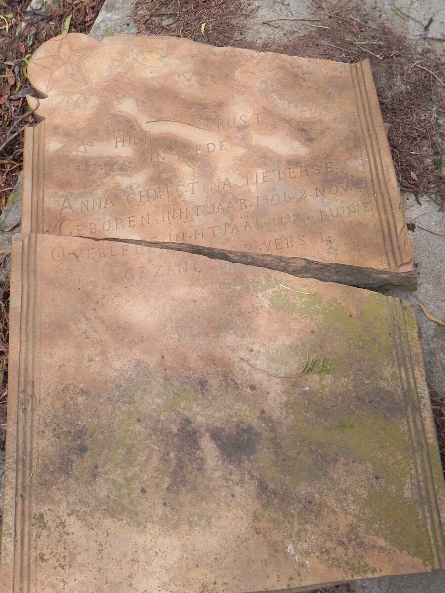 PIETERSE Anna Christina 1906-1922
