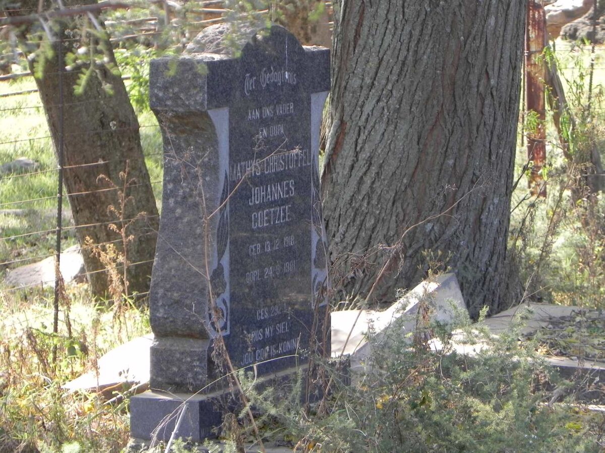 COETZEE Mathys Christoffel Johannes 1918-1981