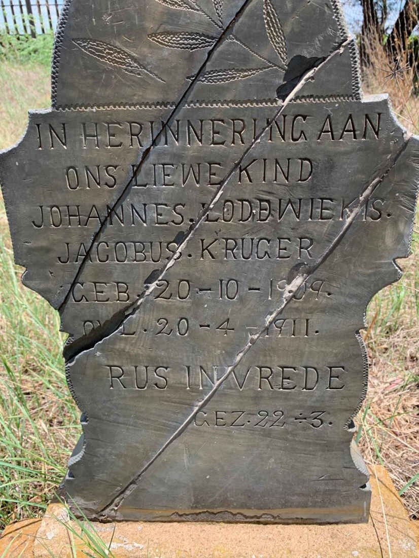 KRUGER Johannes Lodewiekis Jacobus 1909-1911