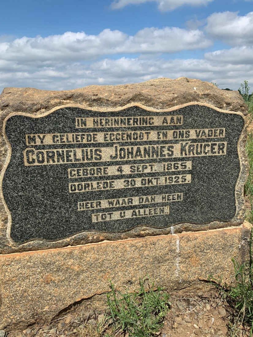KRUGER Cornelius Johannes 1865-1925