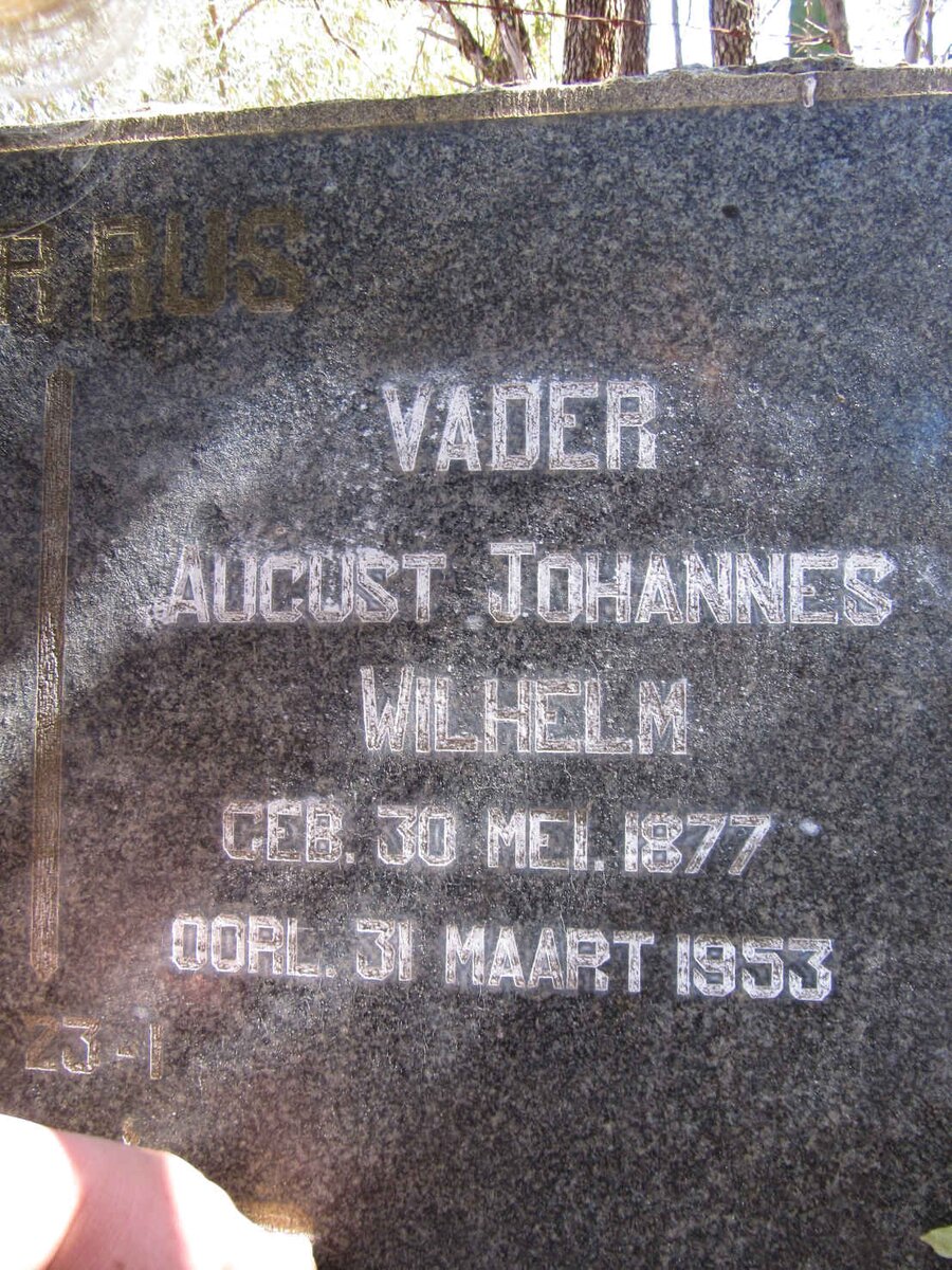 FULS August Johannes Wilhelm 1877-1953