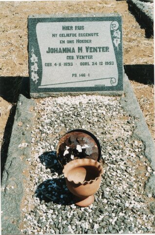 VENTER Johanna M. nee VENTER 1893-1953