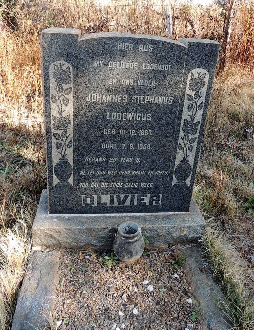 OLIVIER Johannes Stephanus Lodewicus 1887-1956