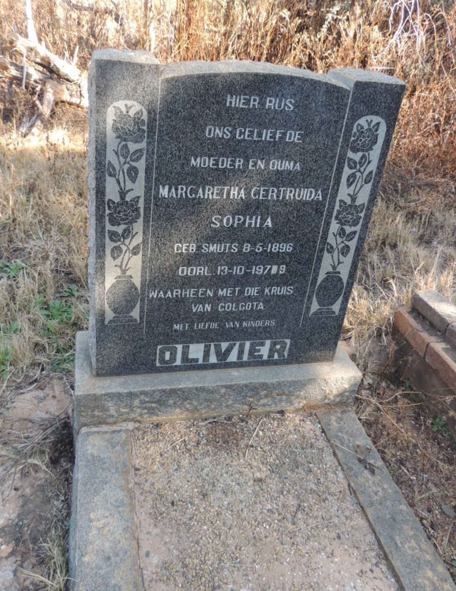 OLIVIER Margaretha Gertruida Sophia 1896-1979