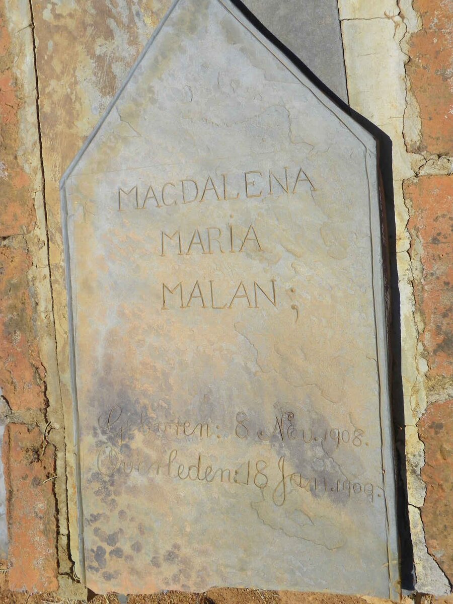 MALAN Magdalena Maria 1908-1909