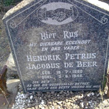 BEER Hendrik Petrus Jacobus, de 1880-1948