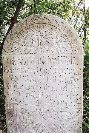 MALAN Frekie nee V.D. WALT 1904-1927