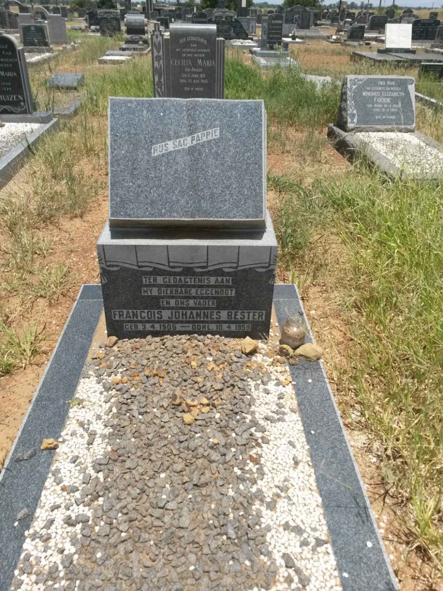 BESTER Francois Johannes 1905-1959