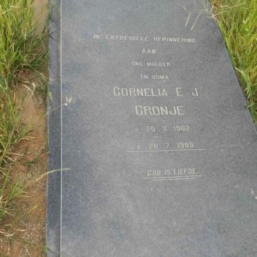 CRONJE Cornelia E.J. 1902-1985
