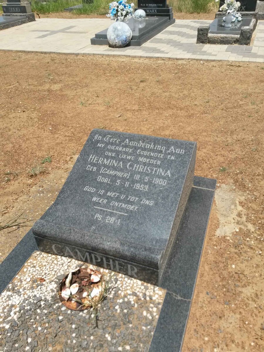 CAMPHER Hermina Christina nee CAMPHER 1900-1953