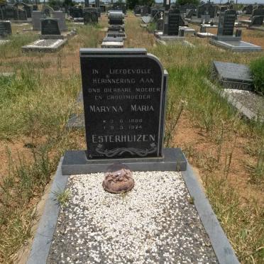 ESTERHUIZEN Maryna Maria 1888-1974