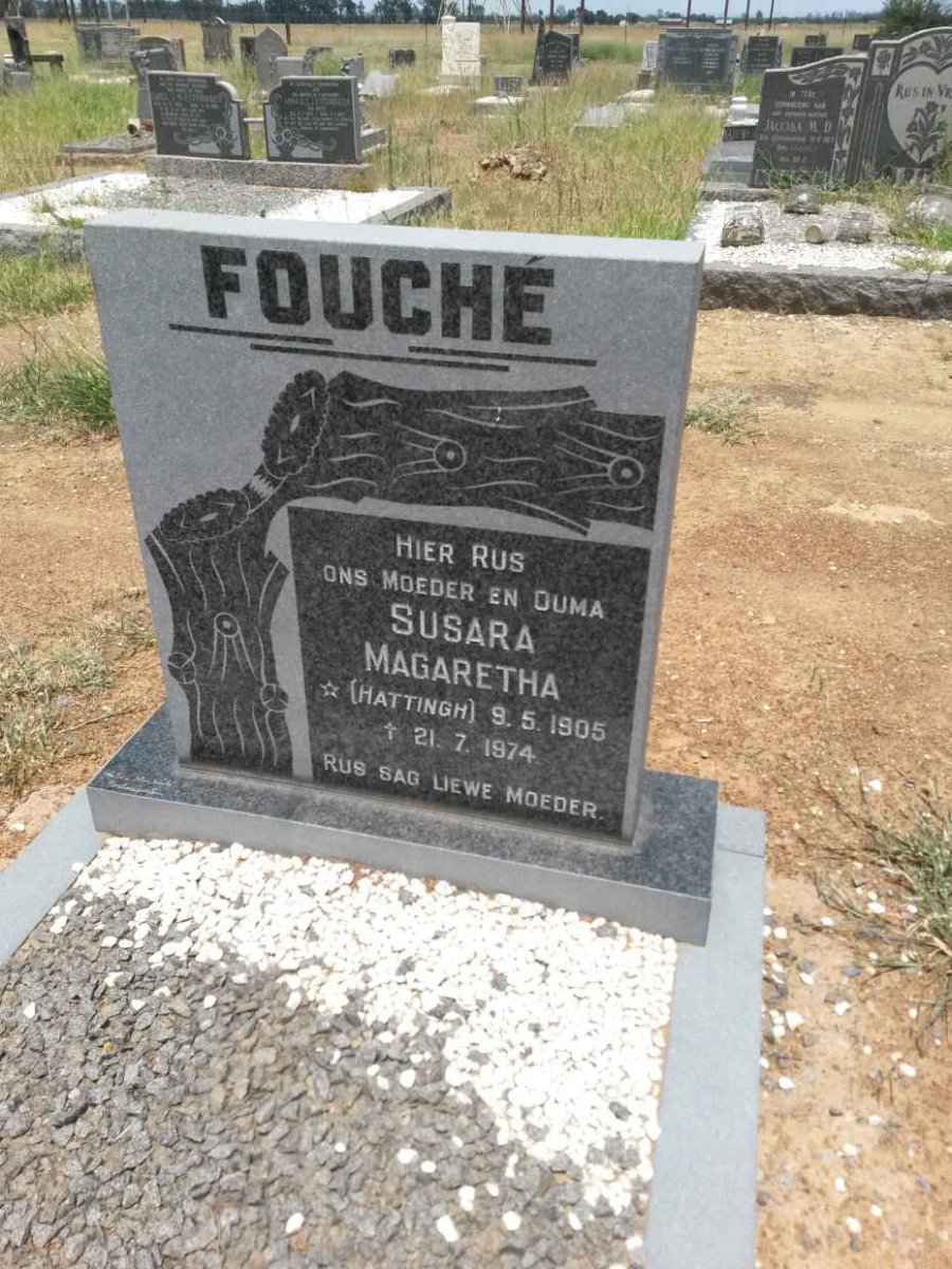 FOUCHÉ Susara Magaretha nee HATTINGH 1905-1974