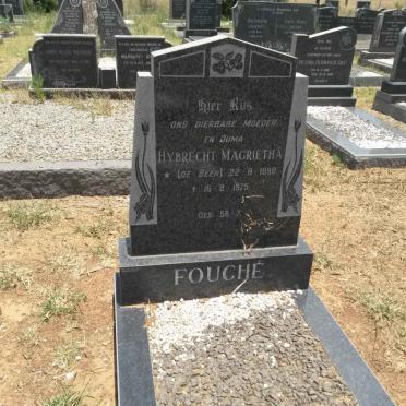 FOUCHÉ Hybrecht Magrietha DE BEER 1898-1975