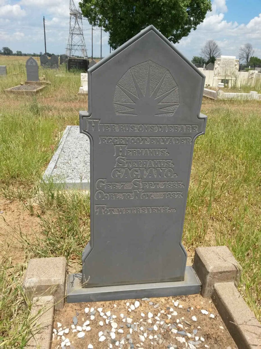 GAGIANO Hermanus Stephanus 1885-1937