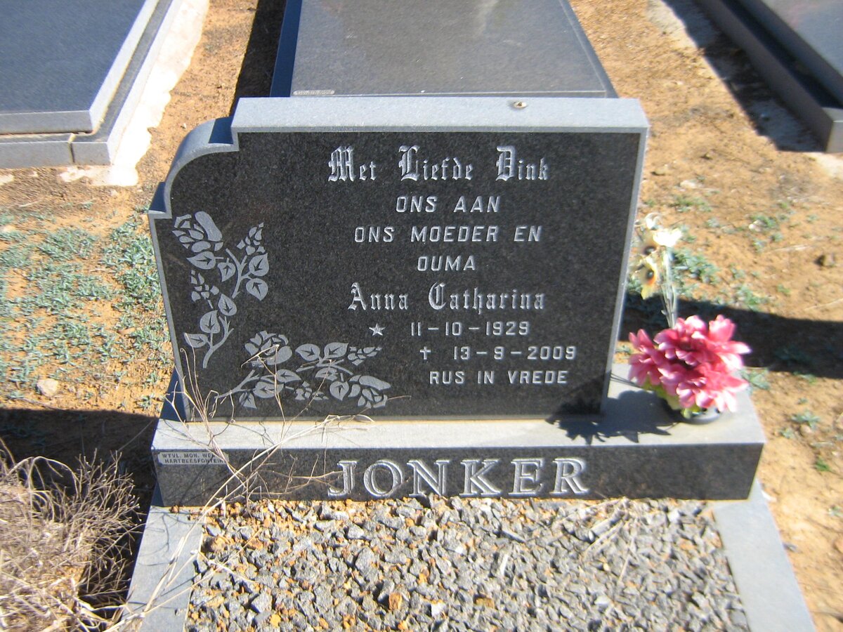 JONKER Anna Catharina 1929-2009